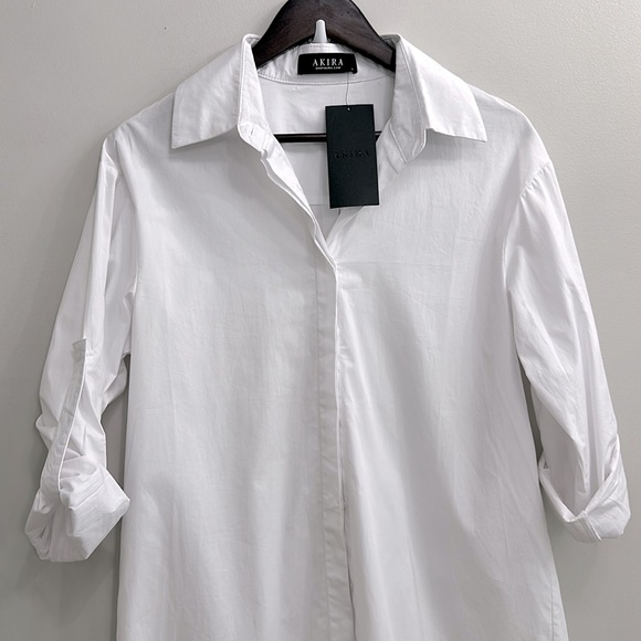 NWT AKIRA KEEP UP BUTTON UP
DRESS - Picture 2 of 4